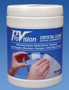 Palmero 3534 Pro-Vision Crystal Clear Optical Cleaning Wipes 6" x 6 3/4" 160/Bx
