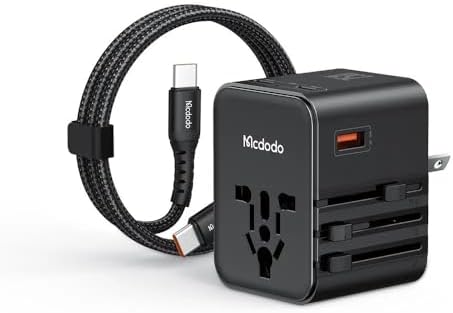 Adaptador de viagem universal com fio Mcdodo CP-3260 25W Tipo C para Tipo C