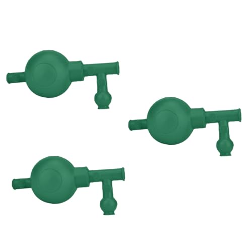 BELLIFFY 3pcs 3 Rubber Pipette Filler 3 Valves Large Suction Force Not Easy to Crack Liquid Not Easy to Precipitate
