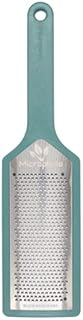Microplane EcoGrate Series - Fine Cheese Grater with Peacock Blue Frame | USA-Made Blade