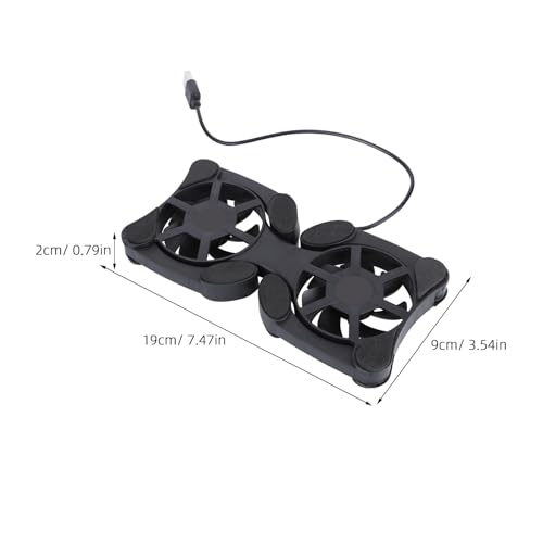 Base para portátil plegable con ventiladores USB Luxshiny miniatura 2
