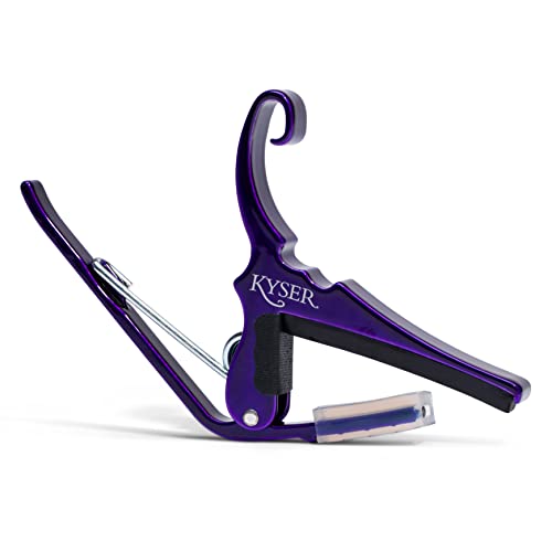 Kyser Quick-Change Guitar Capo For 6-String Acoustic Guitars, Deep Purple, Kg6P #TOP9