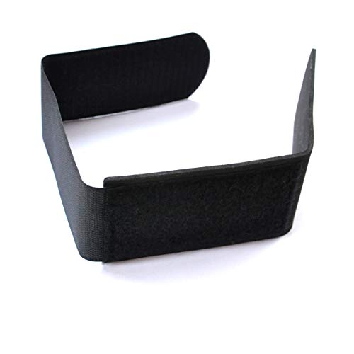 sunmondo 2 x Skibänder - Ski-Kletts - Ski Verbinder zum Schutz von Skiern damit Sie Ihre Ski zusammen binden können in Premium Qualität. (Schwarz)