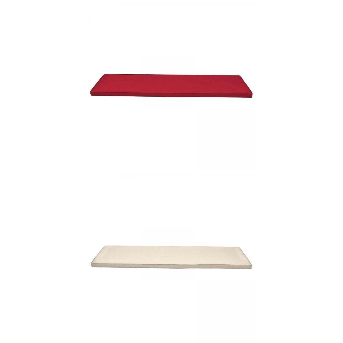 Bnf® 2X Outdoor Bench Pad Waterproof Fabric 3 Seat Swing Cushion Red Khaki | | Patio & Garden Furniture-image-37