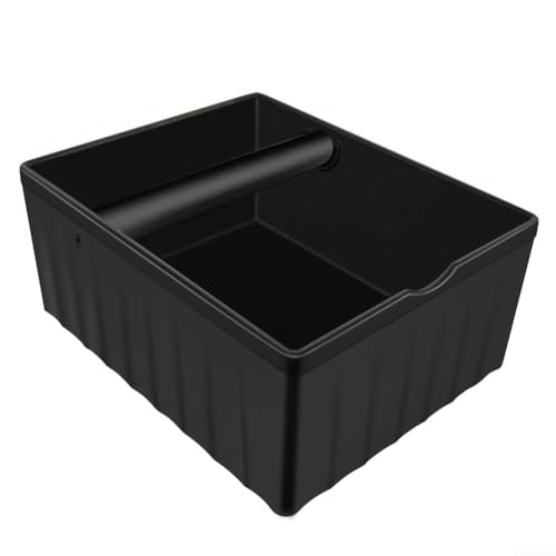 Zilimontt Caja de café expreso con cuerpo de plástico ABS y base antideslizante, capaz de sostener sustanciales granos de café y diseñada para una limpieza y uso cómodos