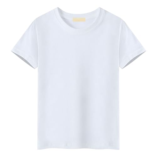 Men Classic Relaxed Fit Cotton T Shirt Solid Short Sleeve Loose Casual Shirts Summer Comfortable Normal Tee Tops (White,X-Large)