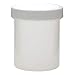 Wheaton W209908 White Polypropylene Wide Mouth Container with 58-400 Polypropylene Polyethylene Lined Screw Cap, 125mL Capacity (Case of 36)