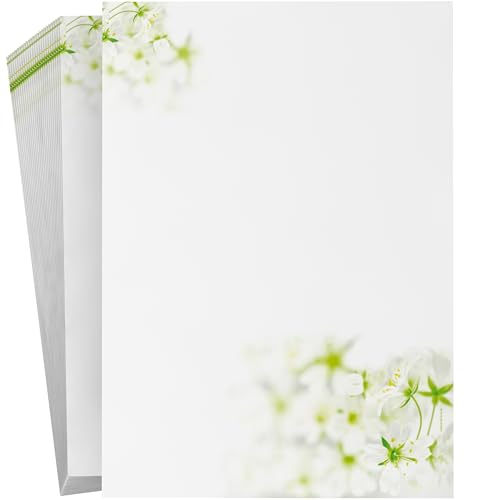 Papier motif printemps DIN A4 de 90g pour loisirs créatifs nature