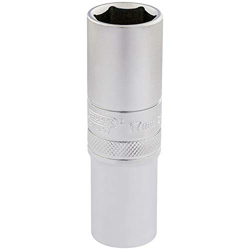 Draper Ht-Mm/Ms Square Drive 6 Point Metric Deep Socket, Blu, 17 Mm, 1/5,1 Cm