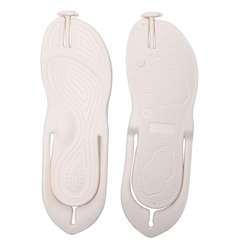 Image of Shower Shoes Travel Slippers for Women Men, Folding Slides Sandals, Portable Hotel Spa Slippers, Waterproof Quick Drying Flip Flops, Beach Sandals