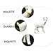 LALADEFIEE Simulation Reindeer Miniature Deer Figurine Plush Desktop Decoration for Christmas Party and Educational Play Cute Animal Figure for Imaginative Fun