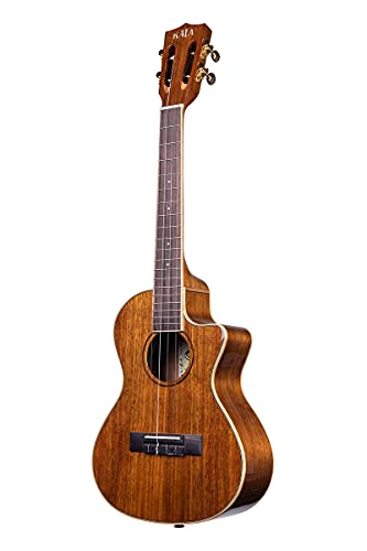 Kala KA-KTGE-C Ukulélé ténor Hawaiian Koa Gloss avec pan coupé et égaliseur - Les Beatles, Paul McCartney, John Lennon, RIngo Starr, George Harrison Kala KA-KTGE-C Ukulélé ténor Hawaiian Koa Gloss avec pan coupé et égaliseur – Image 4