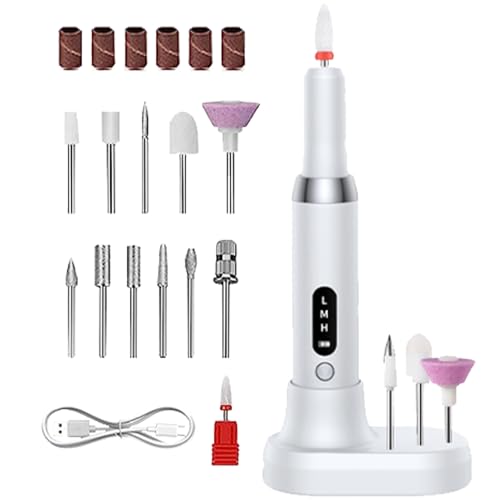 Perceuse à ongles électrique portable rose et kit lime pour manucure