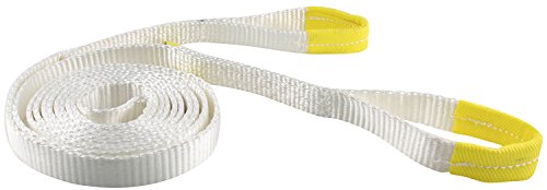 Erickson 59350 White 1" X 15' Recovery Strap,7500 Lbs Breaking Strength , 3750 Lbs Maximum Vehicle Weight Capacity #TOP1
