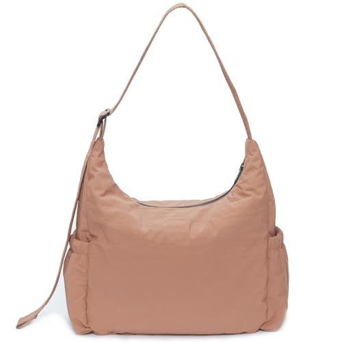 Image of Nylon Hobo Crossbody Bags Lightweight Shoulder Bag Large Casual Travel Handbags with Adjustable Strap