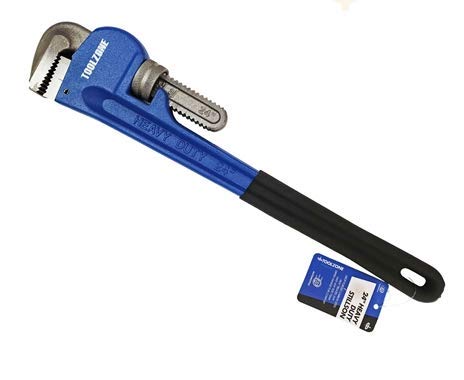 Dunnet Tools 24" Heavy Duty Adjustable Stilsons Pipe Wrench Carbon Steel Plumbers Monkey Wrench, Foam Grip Handle, Large Jaw Plumbing Spanner for Pipe Fitting, DIY, Automotive, and Industrial Use