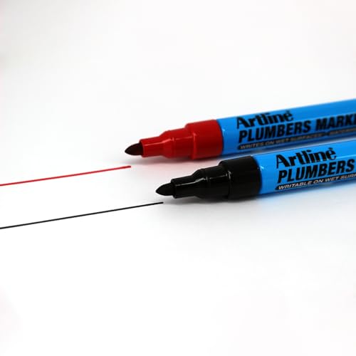 Marqueur permanent plombier Artline pour surface humide pointe ogive - 3