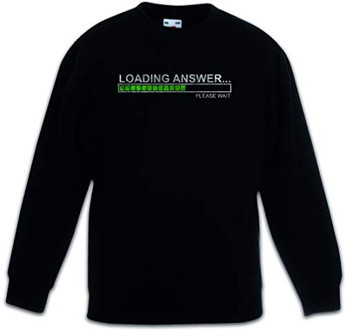 Sweat-shirt noir enfant Urban Backwoods Loading Answer pour garçon et fille
