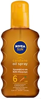 Nivea Sun Deep Tanning Oil Spray SPF 6, Golden & Lond-Lasting Tan 200ml