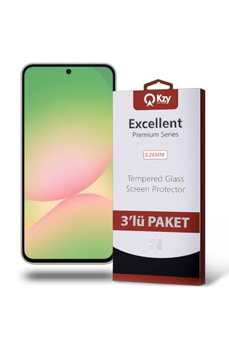 Galaxy A56 ile Uyumlu Temperli Ekran Koruyucu Kırılmaz Cam Ekonomik 3'lü Paket