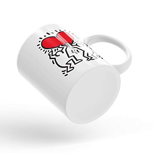 LaMAGLIERIA Tazza Mug Keith Haring - Heart Tazza