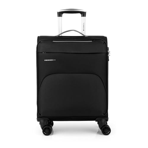 Gabol - Zambia | Maleta de Cabina de Tela de 38 x 55 x 20 cm con Capacidad para 31 L de Color Negro Gabol - Zambia | Maleta de Cabina de Tela de 38 x 55 x 20 cm con Capacidad para 31 L de Color Negro