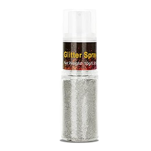 Go Ho Hair and Body Glitter Spray,Festival Glitter Powder Makeup for Hair/Body/Clothes,Glitter Spray Loose Sparkle Powder Makeup for Body Highlighter,Singer Concerts Festival Rave Accessories,10g