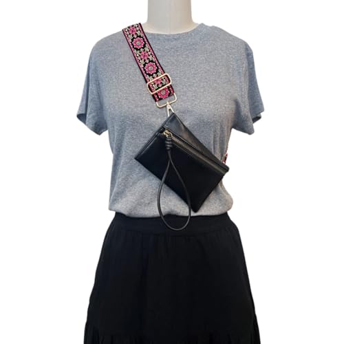 Image of Purse Strap Replacement Wide Adjustable Crossbody Shoulder Strap Guitar Straps for Handbags