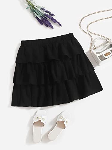 Image of Girls Kids Skater Skirts with Attached Inner Shorts (3 Years - 15 Years) rayon blend