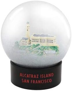 Alcatraz Prison Jail Fog Snow Globe