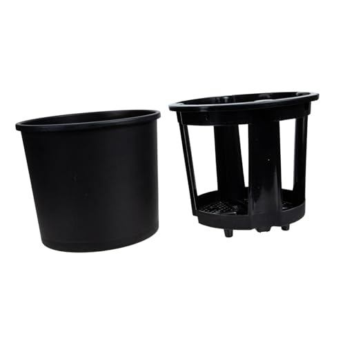 TOYZFRIENDY Secchio per Coltivazione Patate e Patate Dolci, Vaso Pratico per Giardinaggio Domestico, Contenitore Plastica Nero 29x26,5 Cm Resistente e Leggero per Orto in Casa