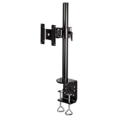 Preisvergleich Produktbild Hama Monitorhalterung Rotation (ergonomisch, stufenlos, höhenverstellbar, 2 Gelenke, neigbar, schwenkbar 360 Grad, Monitor bis zu 10kg, VESA 75 x 75, 100 x 100, Tischhalterung) schwarz