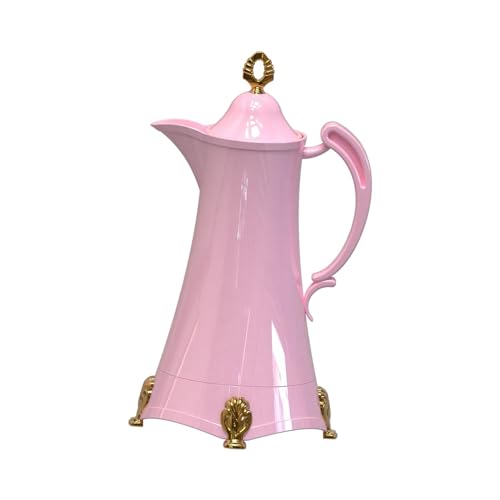 Cafetera isotérmica de café y té rosa con capacidad de 800 ml hermética 2