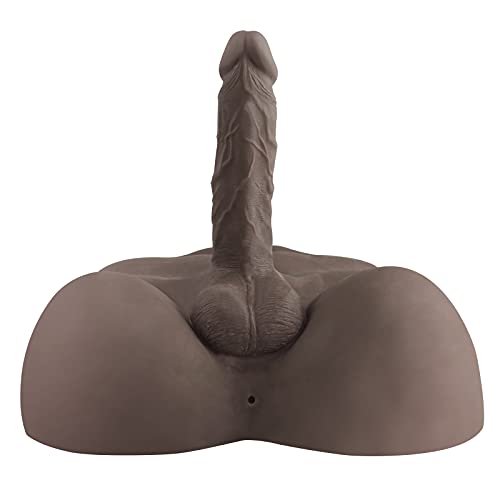 Image of Men's Huge Dildos, Realistic Masturbator with Flexible Dildo and Tight Anal Entry, Adult Sex Toys for Women Men Couple -12.2 x10.3 inch