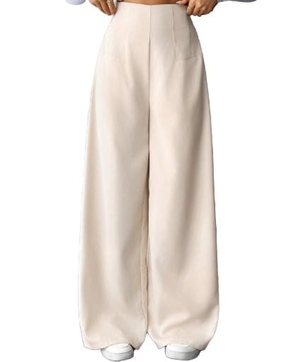 Casual Suit Wide Leg Pants Womens High Waist Drape Slim Elegant Commuter Pants Straight Leg Drag