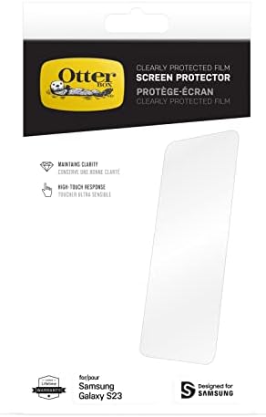 OtterBox Clearly Protected Film Screen Protector for Galaxy S23 - Single Unit Ships in Polybag, Ideal for Business Customers