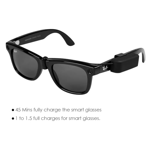 Image of Wearable Charger for RayBan Meta Gen 2, RayBan Meta Gen 1, Wayfarer /Skyler /Headliner /Oakley Meta HSTN, Portable Charger for Meta Glasses Accessories, Mini Charger for Meta