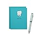 Handmade Tooth Thank You Card with Matching Envelope – Single Teal Blank Dentist Greeting Card - Perfect Graduation Gift for Dentist - Nursing - Medical Assistant Gifts