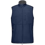 33,000ft Men's Lightweight Softshell Vest Outerwear Zip Up Fleece Lined Windproof Sleeveless Jacket