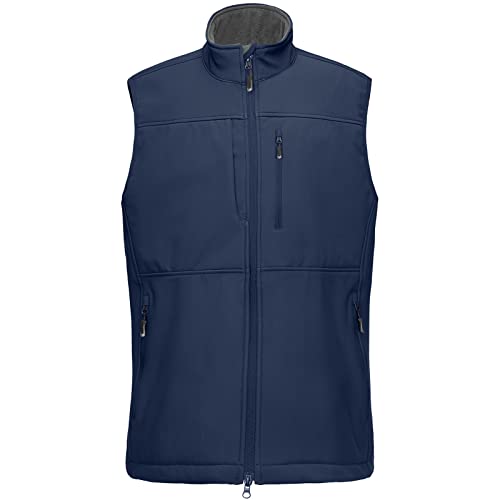 33,000Ft Men's Lightweight Softshell Vest Outerwear Zip Up Fleece Lined Windproof Sleeveless Jacket For Golf Running Hiking #TOP26