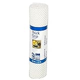 Magic Cover Thick Grip Non-Adhesive Liner for Shelves, Drawers and Counter Tops, 12 inches by 4 feet, White