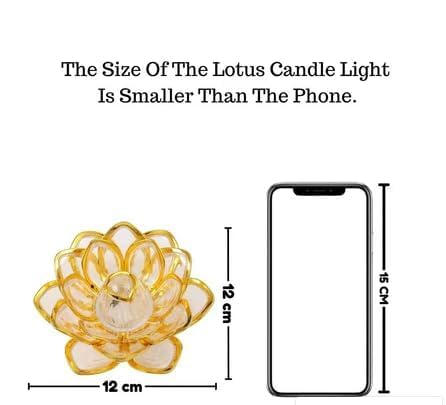 7Seas Lotus TeaLight Candle Led Tea Light Candle Perfect for Gifting, Home Decor, Bed Room, Raksha Bandhan, Festive Decor, Resturant, Cafes | Diwali Decoration Flower Light - 1Pcs 2