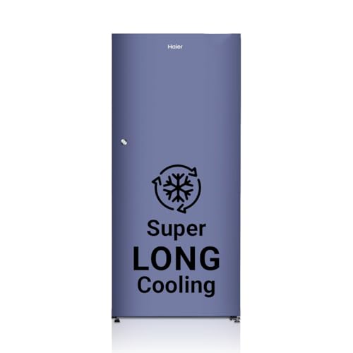 Image of Haier 190L 2-Star Direct Cool Single Door Refrigerator (HED-202RB-P, Radish Blue)