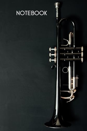 Notebook: Trumpet Brass Instrument Themed Journal / Diary with Blank Lined Pages for Writing Notes | Gift for Trumpeters, Jazz Players, Orchestra and Band Members, Music Artists, Musicians