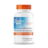 Doctors Best Comprehensive Prostate Formula - Prostate Health Supplements for Men, Saw Palmetto, Nettle Root & Pygeum Extract Support, Helps Healthy Urinary Function & Flow - 120 Veggie Caps