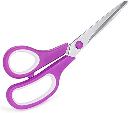 Kitchen Scissors Comfort-Grip Handle Sewing Scissors Stainless Steel Tailor's Embroidery Scissors(Red)