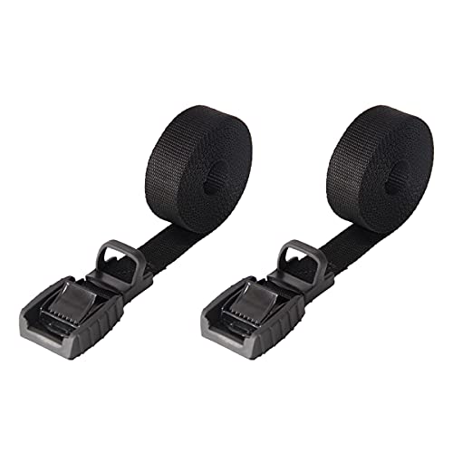 Mind and Action 16 Ft Sturdy Tie Down Strap Lashing Strap with Rubber Padded Cam Lock Buckle,for Car Roof Rack,Kayak Canoe SUP Surfboard Tie Down,Boat Trailer Tow Strap(2 Pack)