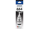 EPSON T664 EcoTank Ink Ultra-high Capacity Bottle Black (T664120-S) for Select Epson EcoTank Printers