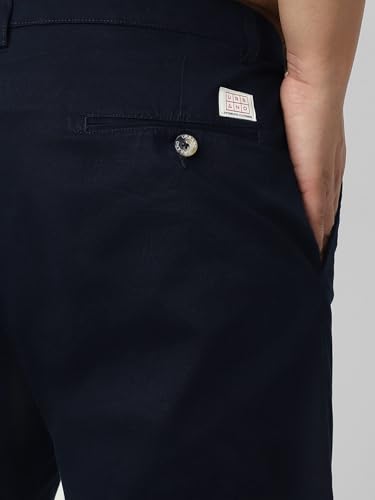 Image of Urbano Plus Men Mid Rise Cotton Regular Fit Casual Chino Pants Stretch