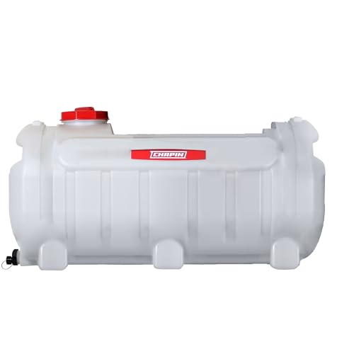 Chapin 99162 Water Storage Tank 60-Gallon Utility Water Tank Water Supply for Farms Acreage Gardens Orchards Translucent White